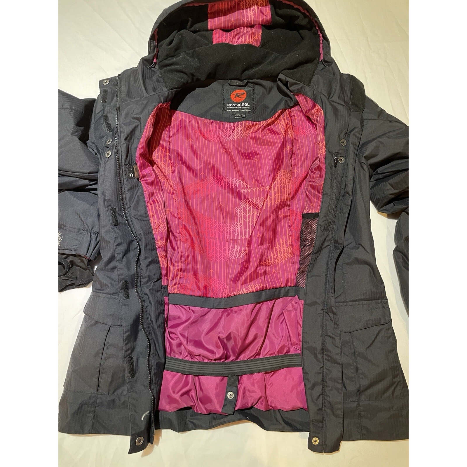 Euc!! Rossignol Performance 5,000 Women’s Size Large Black Ski Jacket — image 6 of 8